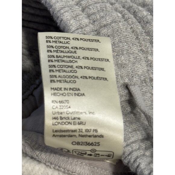 Daily Practice x Anthro Sparkle Joggers XS Gray Elastic Drawstring Waist Pocket - Picture 6 of 9